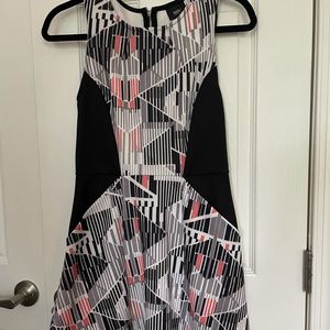 Patterned Sleeveless Dress